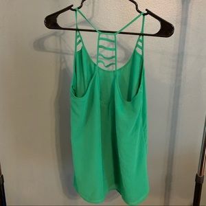 Green Strappy Tank Top